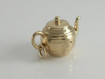 Vintage 3D 9ct Gold Teapot Charm H/MK 1979