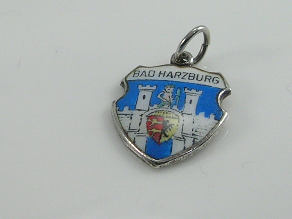 Vintage Silver Bad Harzburg Travel Shield Charm