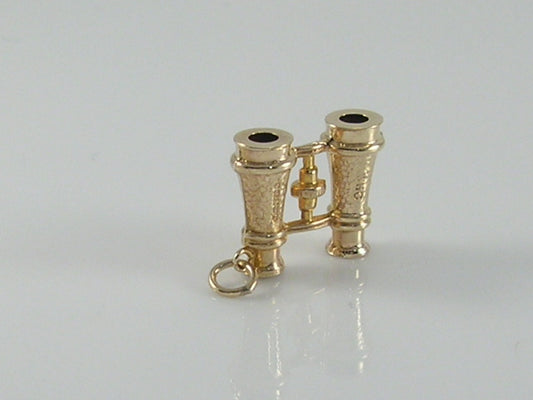 Vintage 9ct Gold Binoculars Charm Pendant H/MK 1962