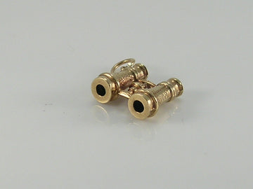 Vintage 9ct Gold Binoculars Charm Pendant