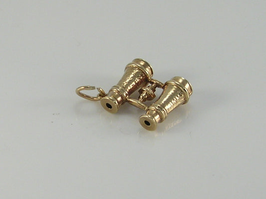 Vintage 9ct Gold Binoculars Charm Pendant