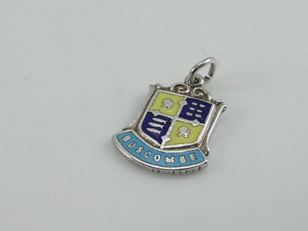 Vintage Silver Boscombe Travel Shield Charm