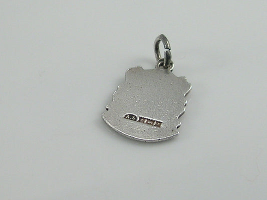 Vintage Silver Caernarvon Travel Shield Charm