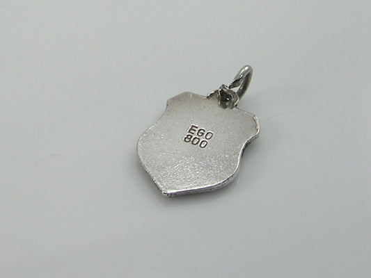 Vintage Silver Lausanne Travel Shield Charm