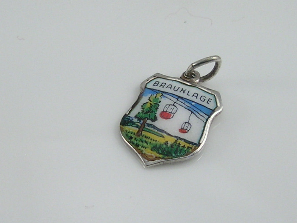 Vintage Silver Braunlage Travel Shield Charm