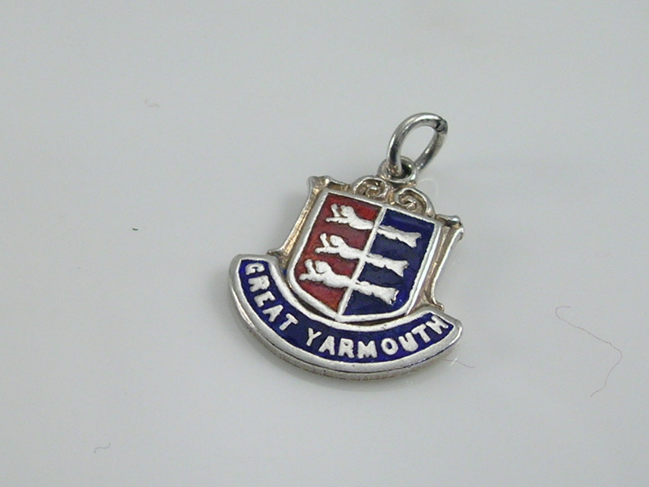 Vintage Silver Great Yarmouth Travel Shield Charm