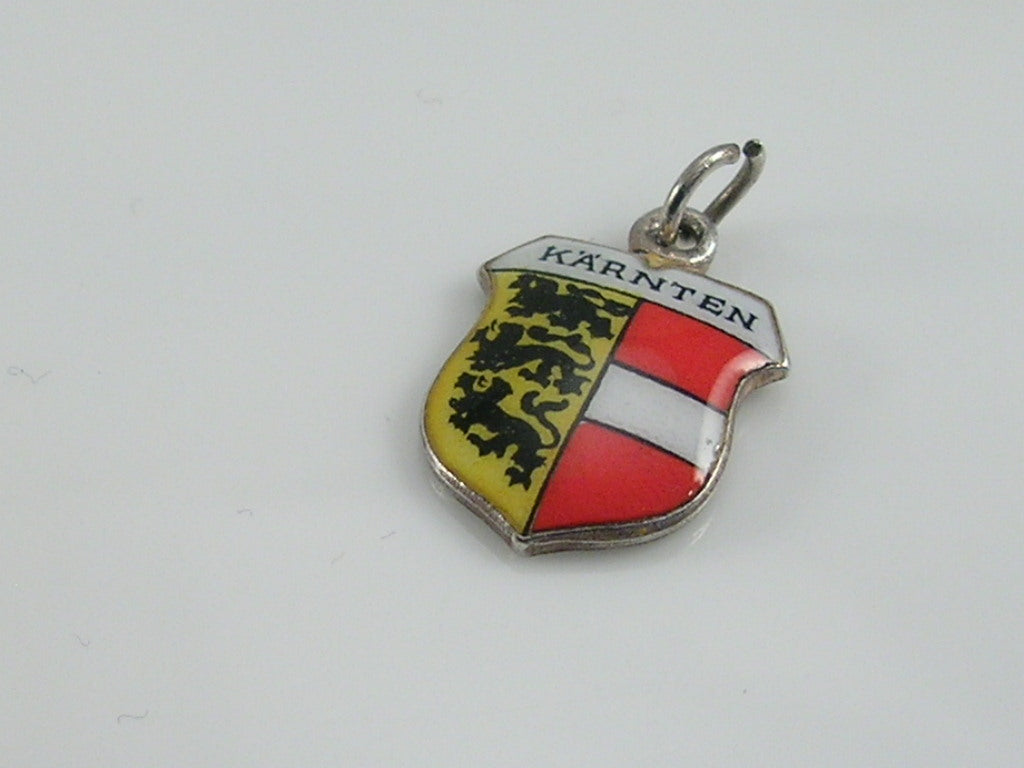 Vintage Silver Karnten Travel Shield Charm