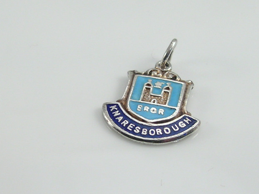 Vintage Silver Knaresborough Travel Shield Charm