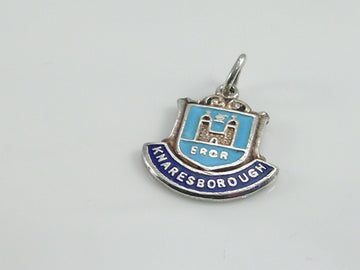 Vintage Silver Knaresborough Travel Shield Charm