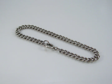 Vintage Sterling Silver Curb Link Bracelet 9.4g