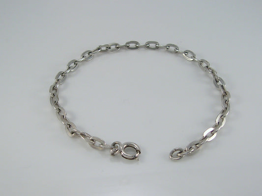 Vintage Sterling Silver Curb Link Bracelet 3.8g