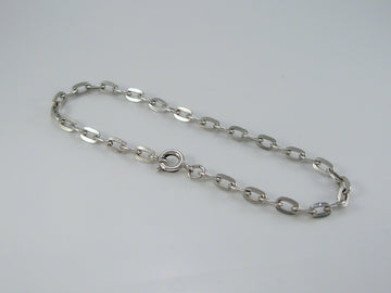 Vintage Sterling Silver Curb Link Bracelet 3.8g