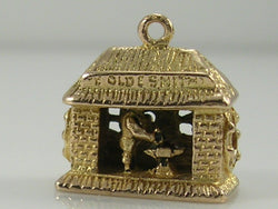 Vintage 3D 9ct Gold Movable Ye Old Smithy Blacksmith Charm H/MK 1959 GJLd