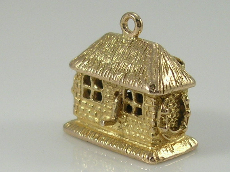 Vintage 3D 9ct Gold Movable Ye Old Smithy Blacksmith Charm H/MK 1959 GJLd