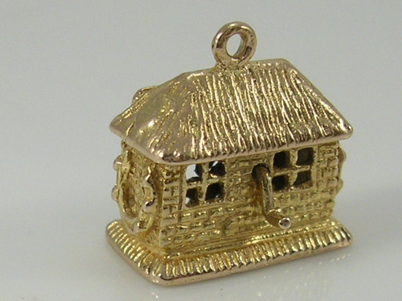 Vintage 3D 9ct Gold Movable Ye Old Smithy Blacksmith Charm H/MK 1959 GJLd