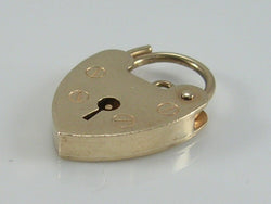 Vintage 9ct gold Padlock Bracelet Fastener H/MK 1979