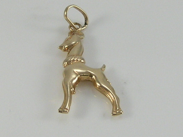 Vintage 3D 9ct Gold Bambi Deer Charm Pendant