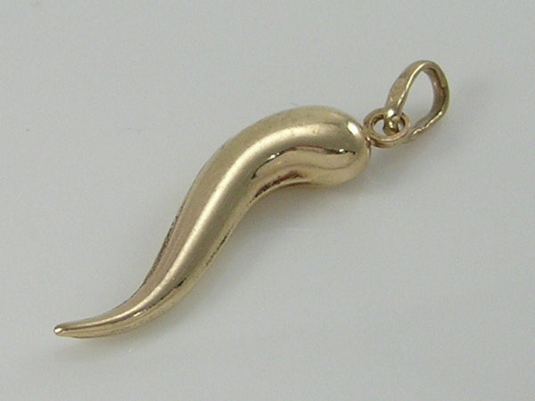 Vintage 9ct Gold Horn of Plenty Charm Pendant H/MK 1985