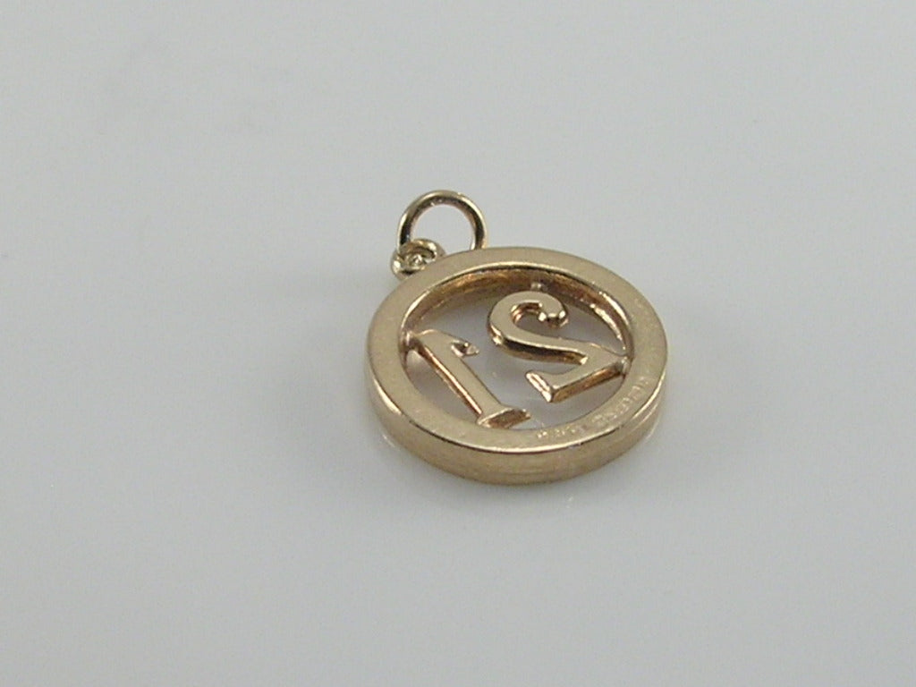 Vintage 3D 9ct Gold 21 Charm  H/MK 1962