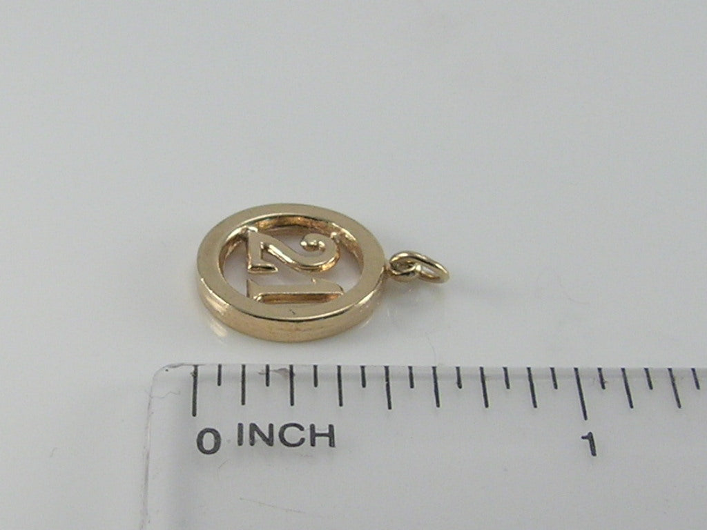 Vintage 3D 9ct Gold 21 Charm  H/MK 1962