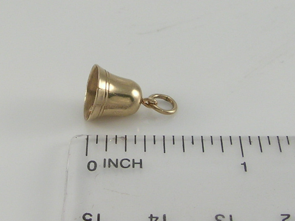 Vintage 9ct Gold Bell Charm