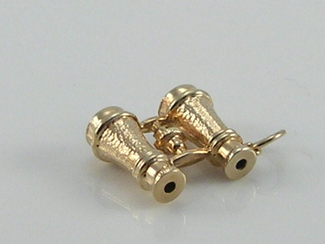 Vintage 3D 9ct Gold Binoculars Charm Pendant. H/MK 1973 WHC