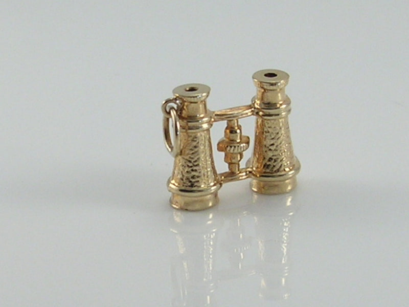 Vintage 3D 9ct Gold Binoculars Charm Pendant. H/MK 1973 WHC