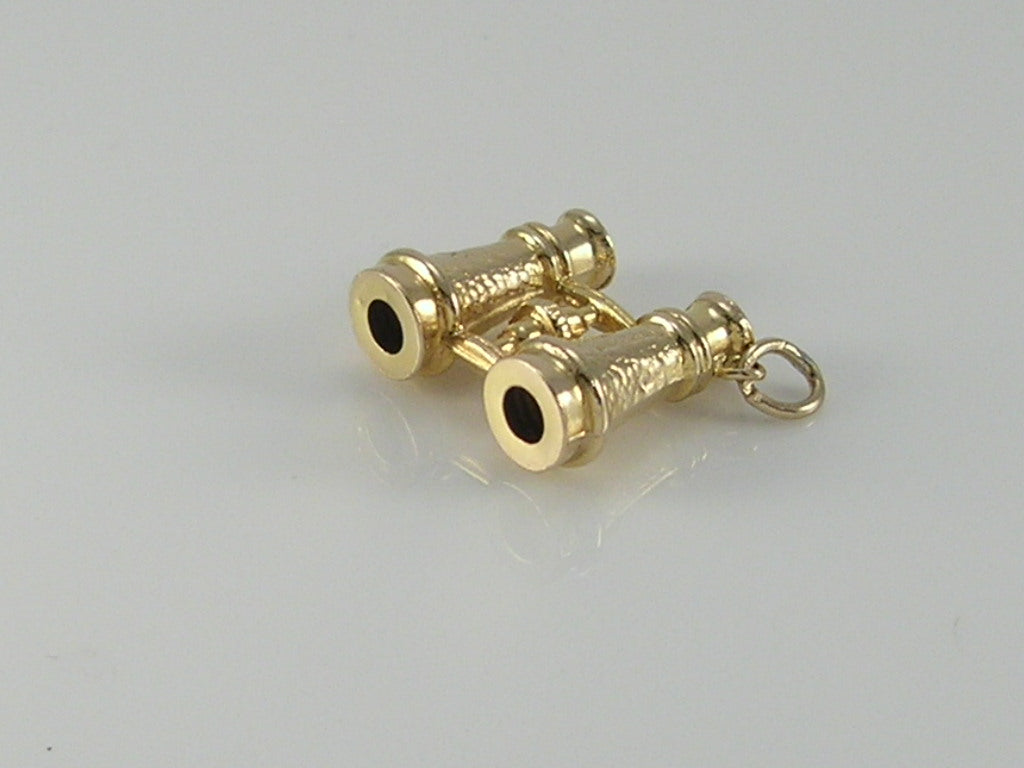 Vintage 9ct Gold Binoculars Charm Pendant H/MK 1962 WHC