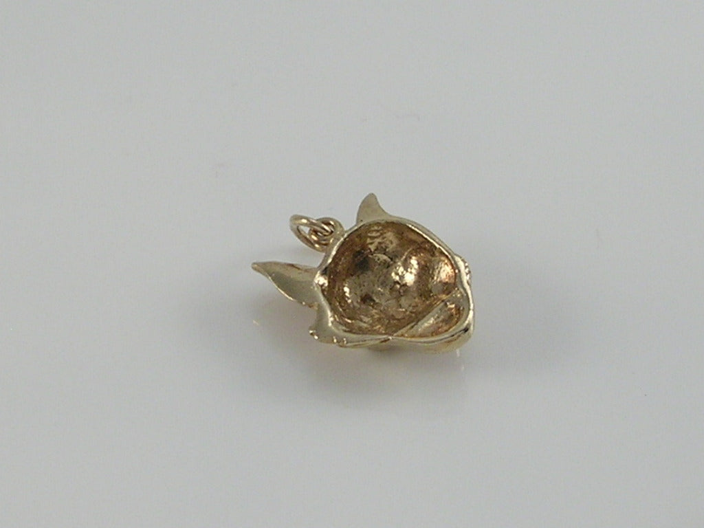 Vintage 9ct Gold Cat Face Head Pendant