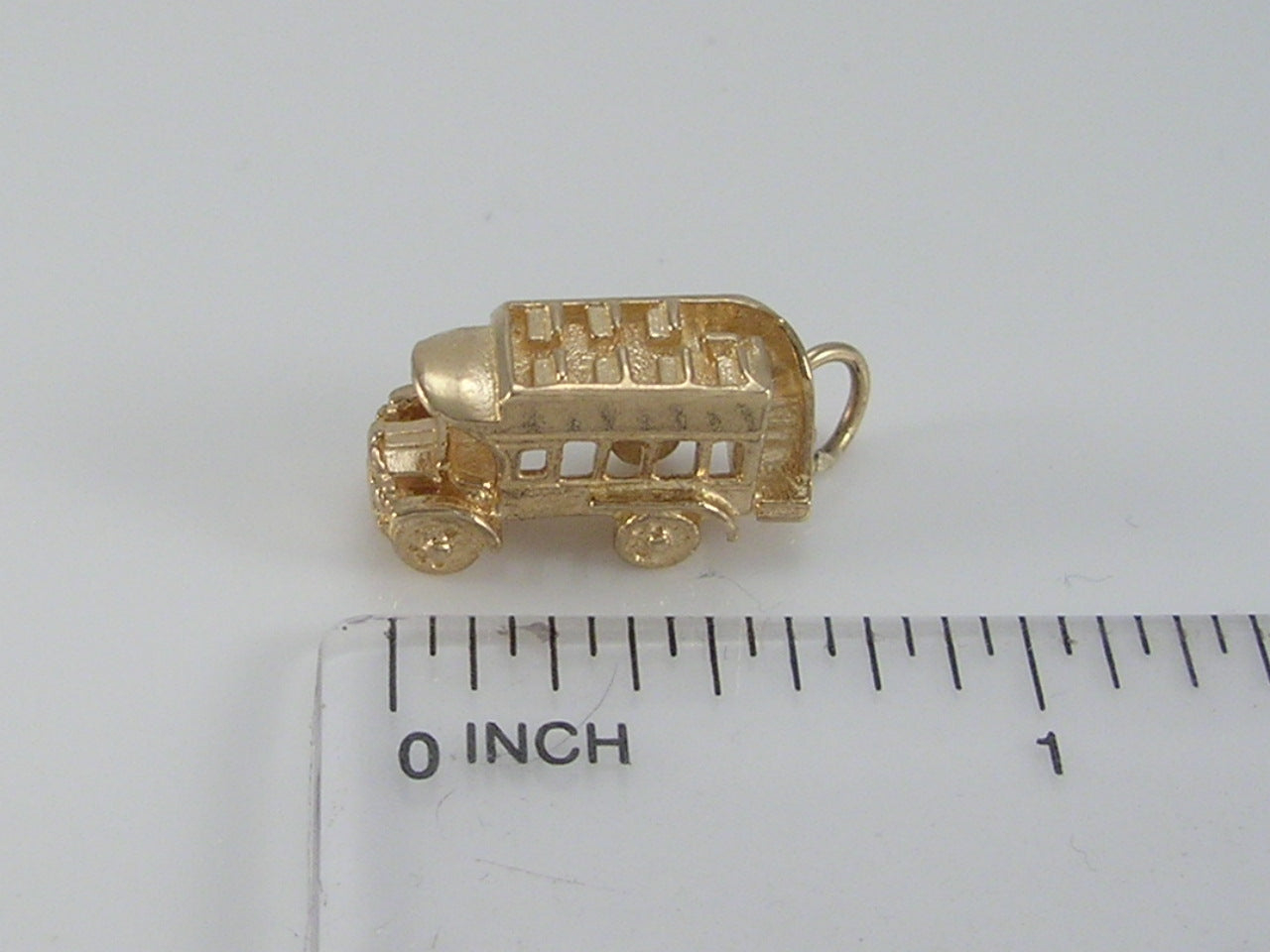 Vintage 9ct Gold Charabanc Bus Charm