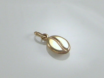 Vintage 9ct Gold Coffee Bean Charm Pendant