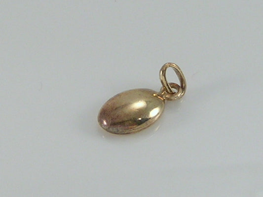 Vintage 9ct Gold Coffee Bean Charm Pendant