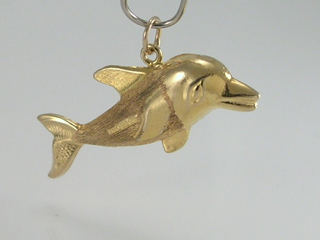 Vintage 9ct Gold Dolphin Pendant H/MK 1976