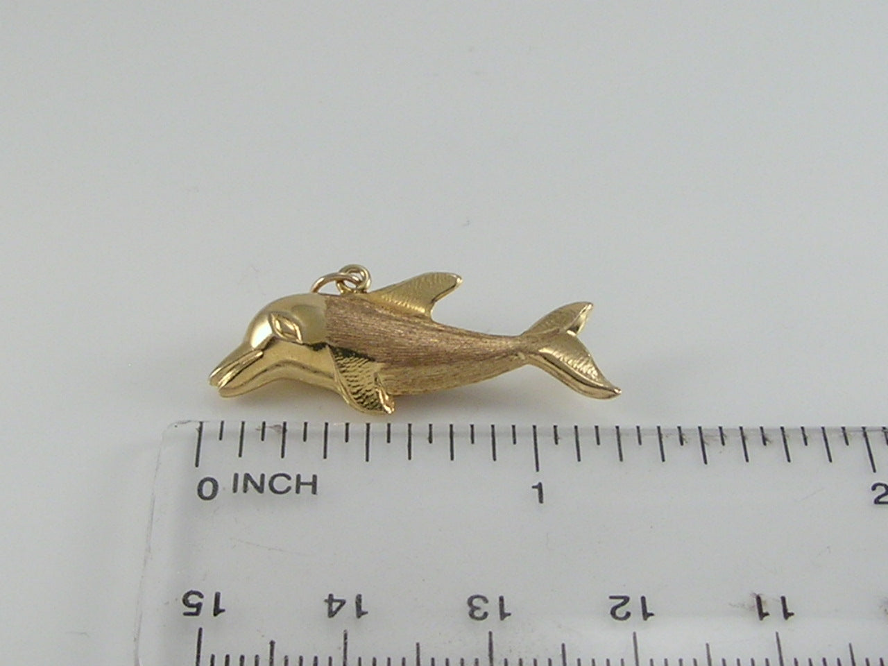 Vintage 9ct Gold Dolphin Pendant H/MK 1976