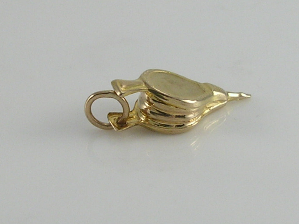 Vintage 3D 9ct Gold Fire Bellows Charm Pendant  H/MK 1973