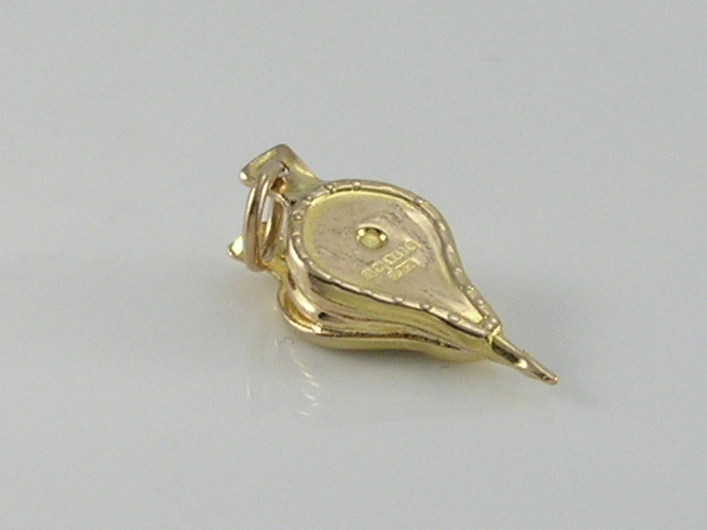 Vintage 3D 9ct Gold Fire Bellows Charm Pendant  H/MK 1973