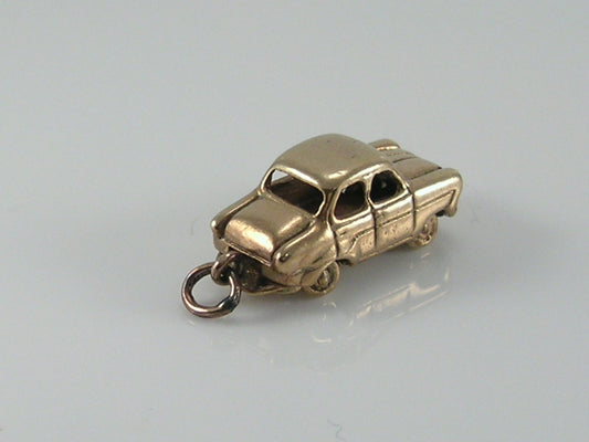 Vintage 9ct Gold Ford Consul Car Charm H/MK 1958