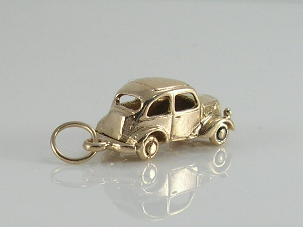 Vintage 9ct Gold Ford Popular Car Charm H/MK 1958