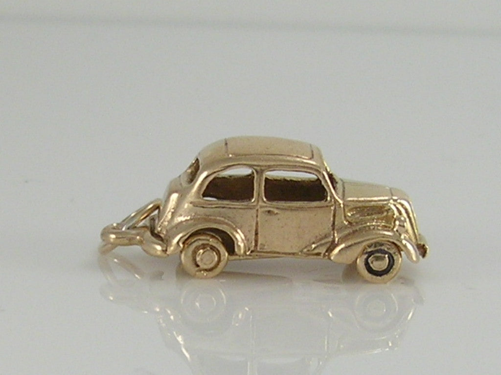 Vintage 9ct Gold Ford Popular Car Charm H/MK 1958