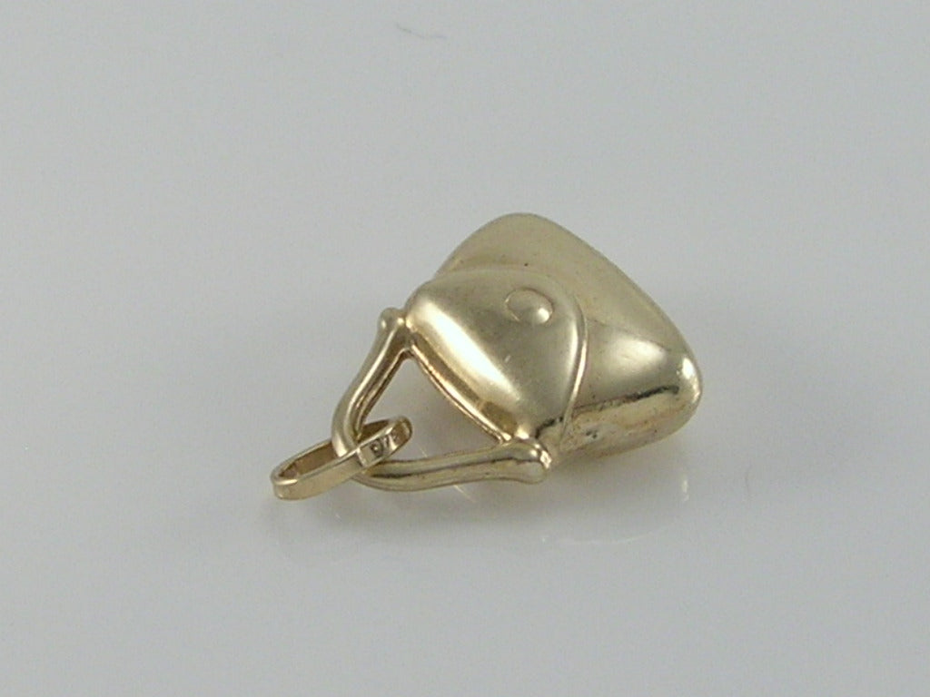 Vintage 9ct Gold Handbag Purse Pendant