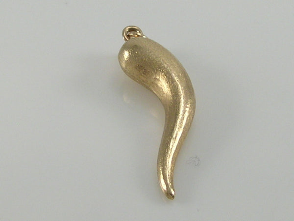 Vintage 9ct Gold Horn of Plenty Charm Pendant H/MK 1987