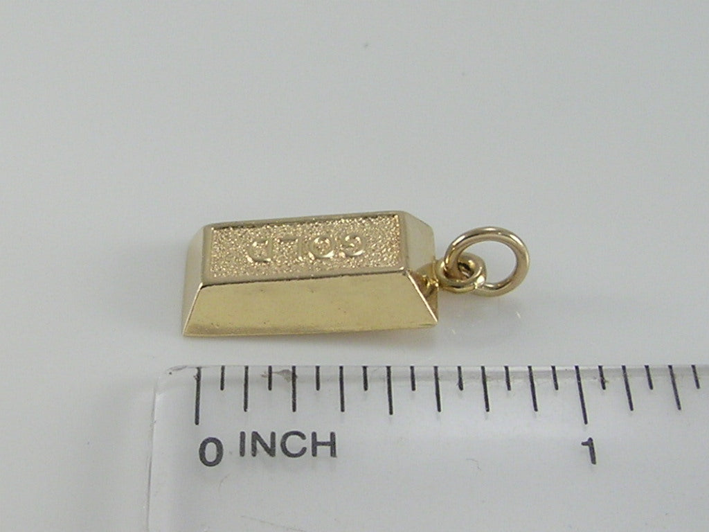 Vintage 9ct Gold Gold Bar Pendant
