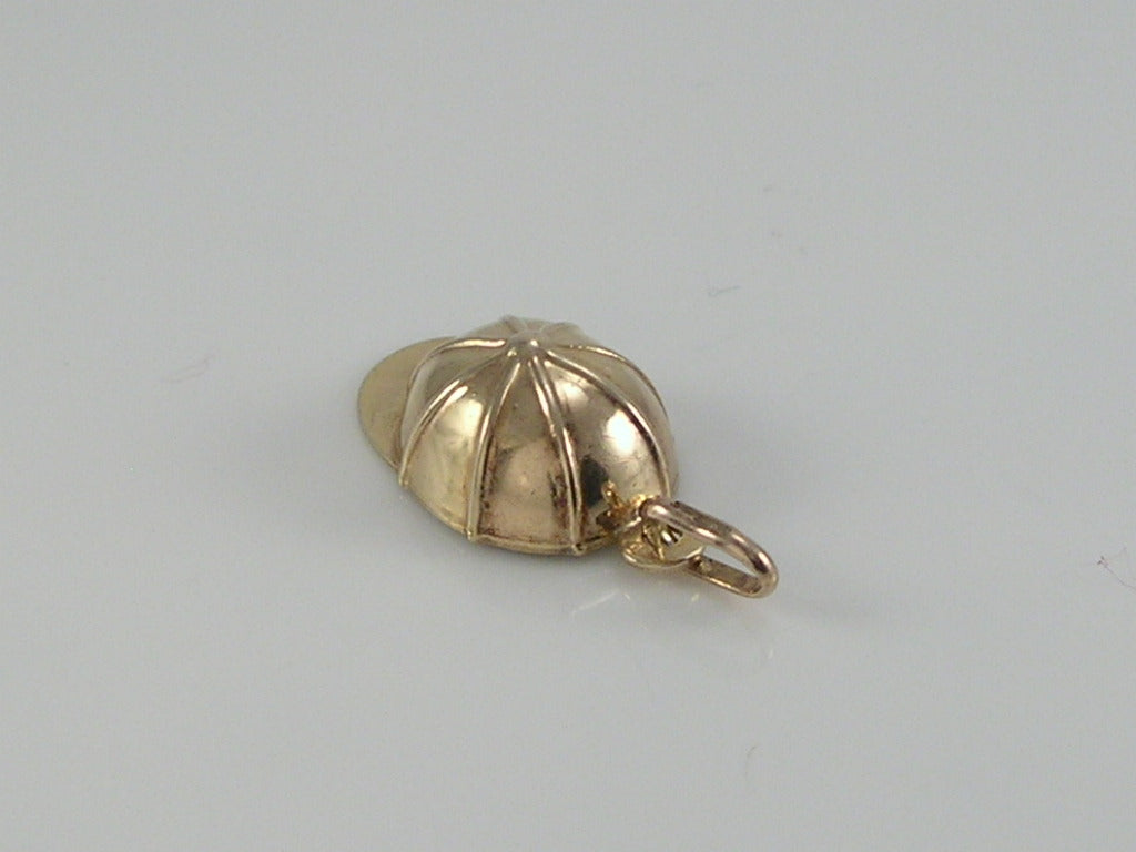 Vintage 9ct Gold UnoAerre Jockey Cap Charm Pendant