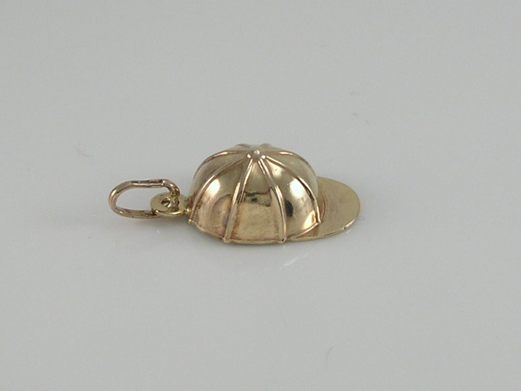 Vintage 9ct Gold UnoAerre Jockey Cap Charm Pendant