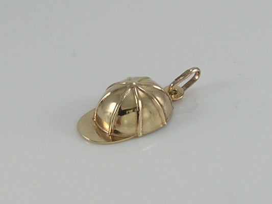 Vintage 9ct Gold UnoAerre Jockey Cap Charm Pendant