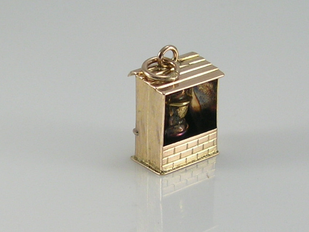 Vintage 9ct Gold Abraham Lincoln Well Charm