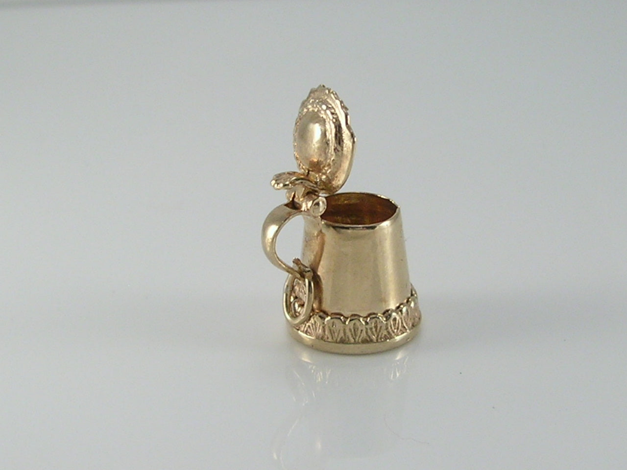Vintage 9ct Gold Beer Tankard Stein Charm H?MK 1966