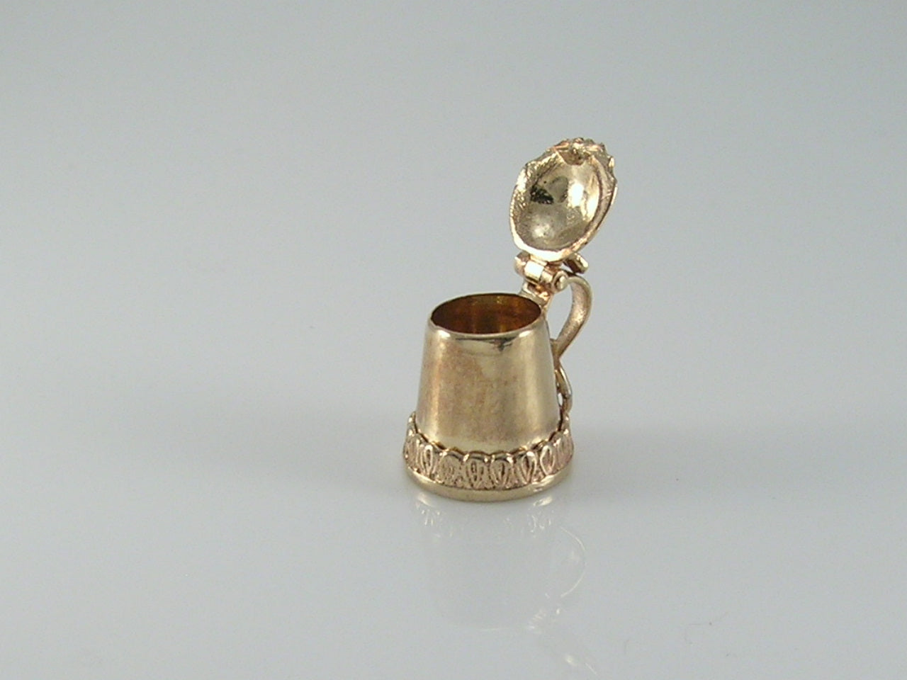Vintage 9ct Gold Beer Tankard Stein Charm H?MK 1966