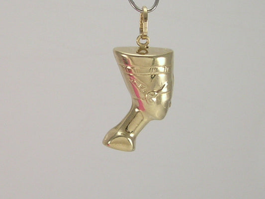 Vintage 9ct Gold Queen Nefertiti Charm Pendant