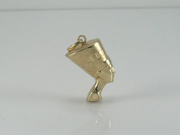 Vintage 9ct Gold Queen Nefertiti Charm Pendant